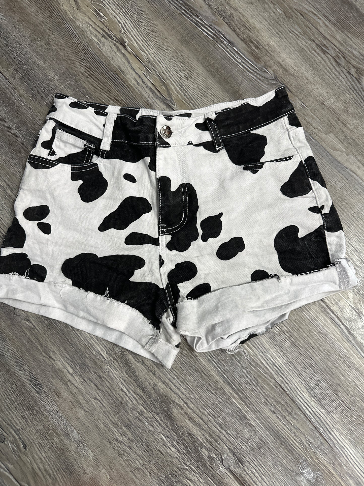 Cow print shorts size m $5