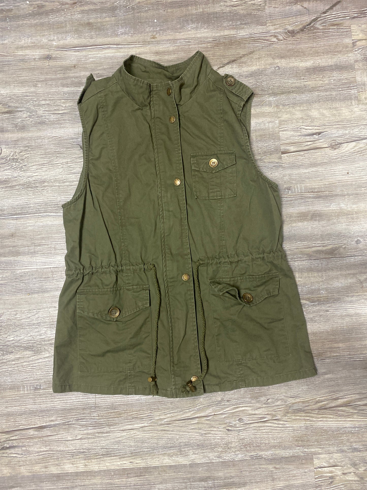Tickled Teal Green Vest large $5