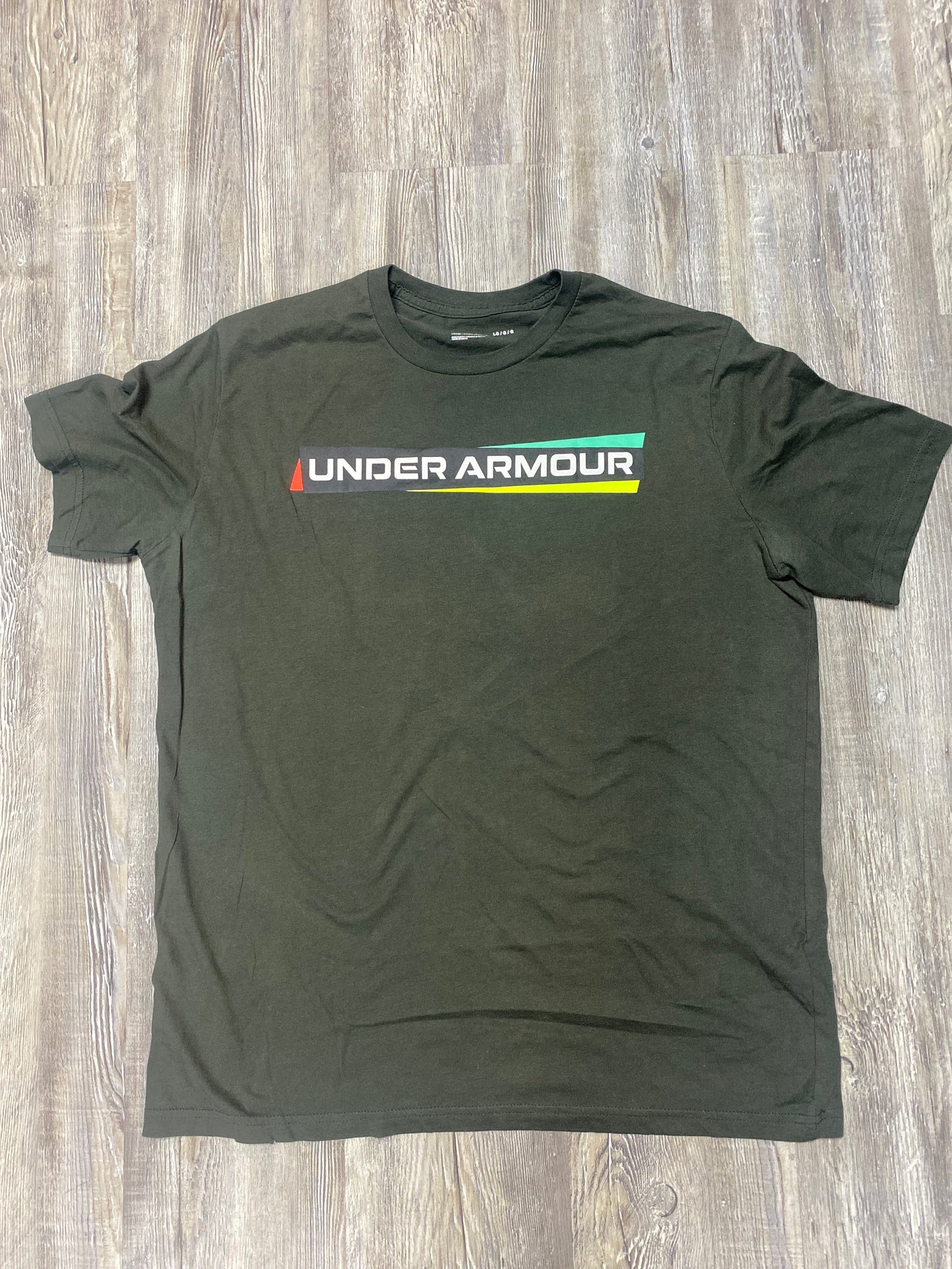 Under armor green tee size large $5