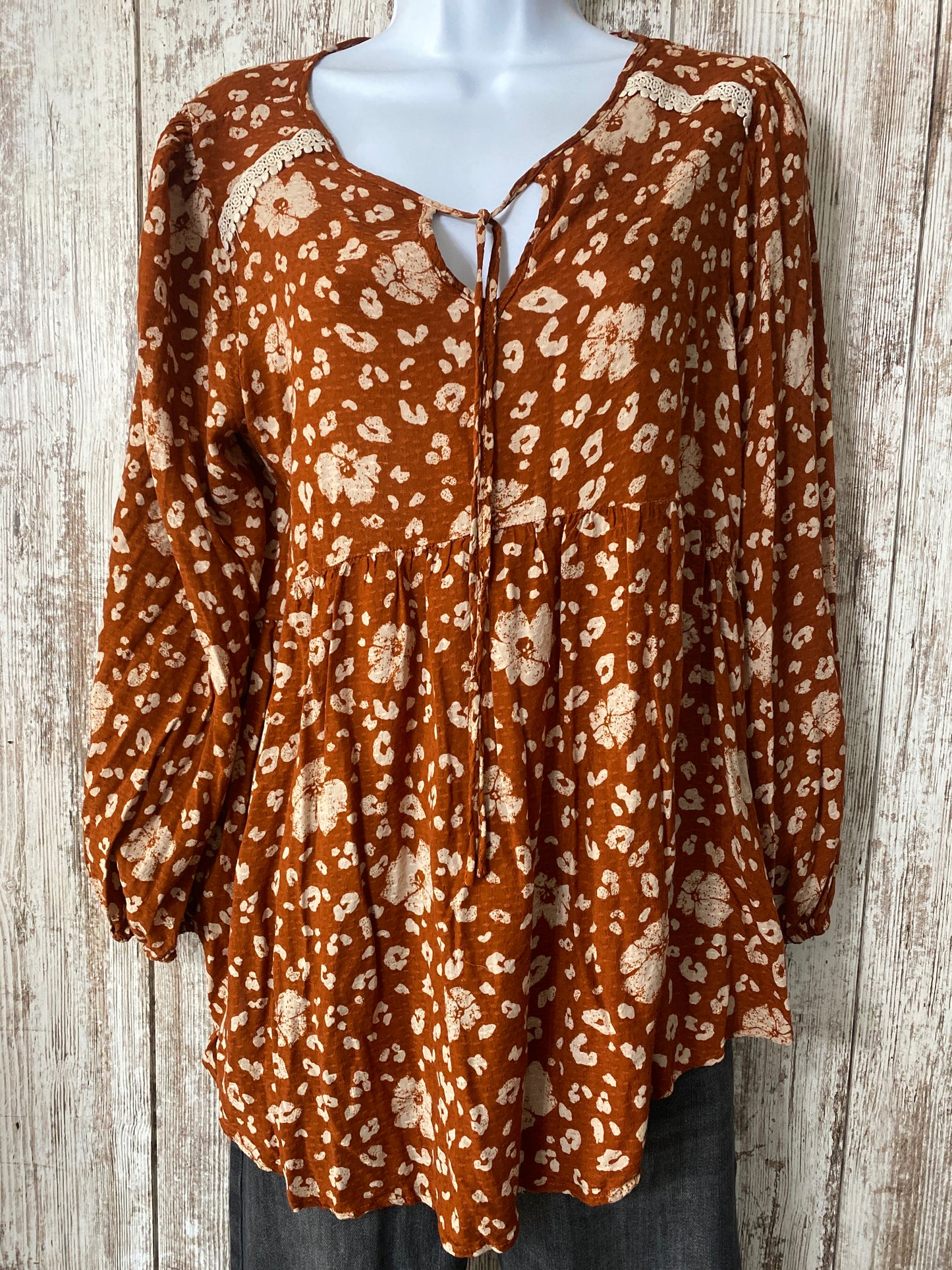 Hailey & Co Flower Blouse Large tag #53