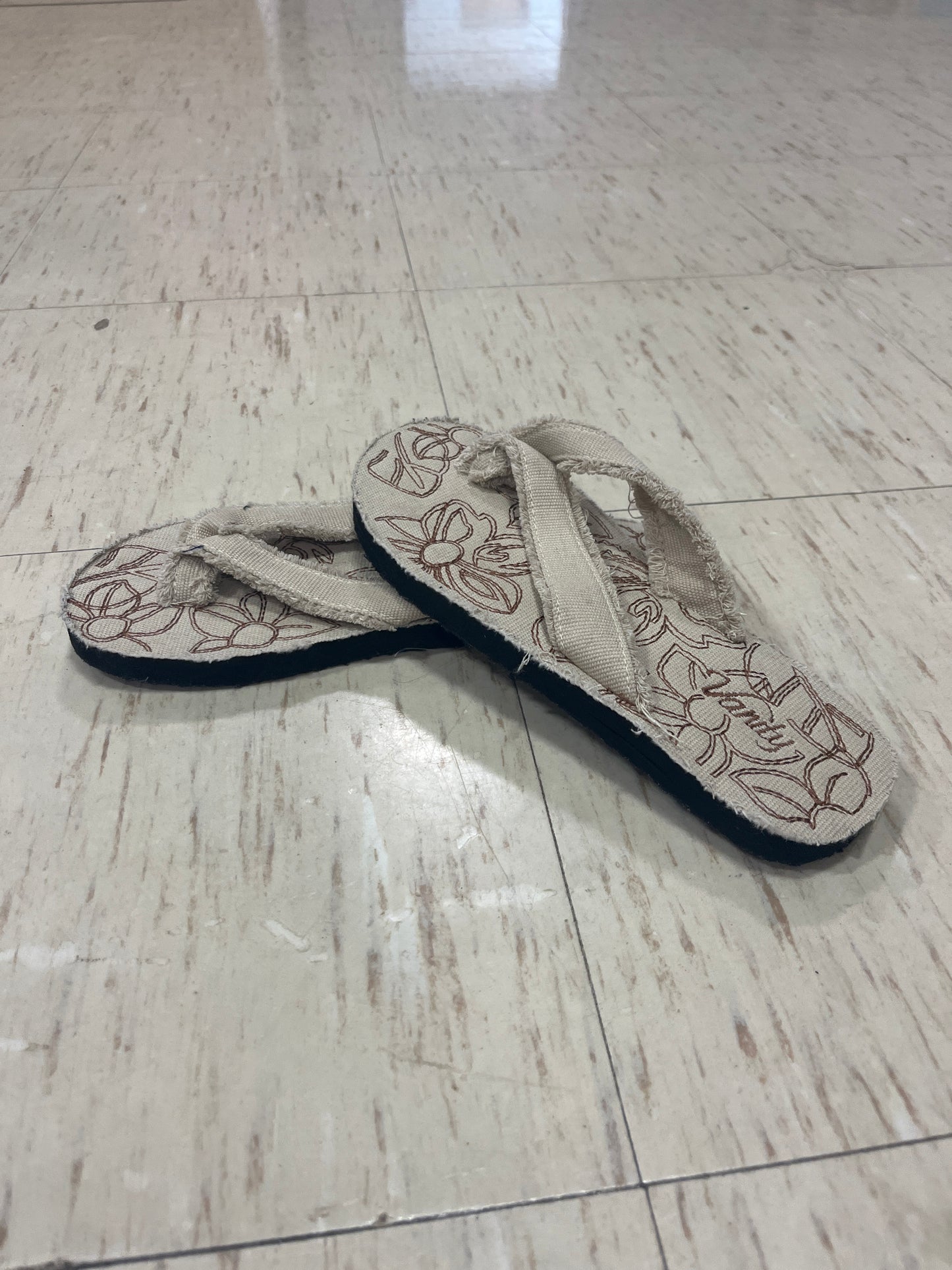Tan flip flops size 8 $5
