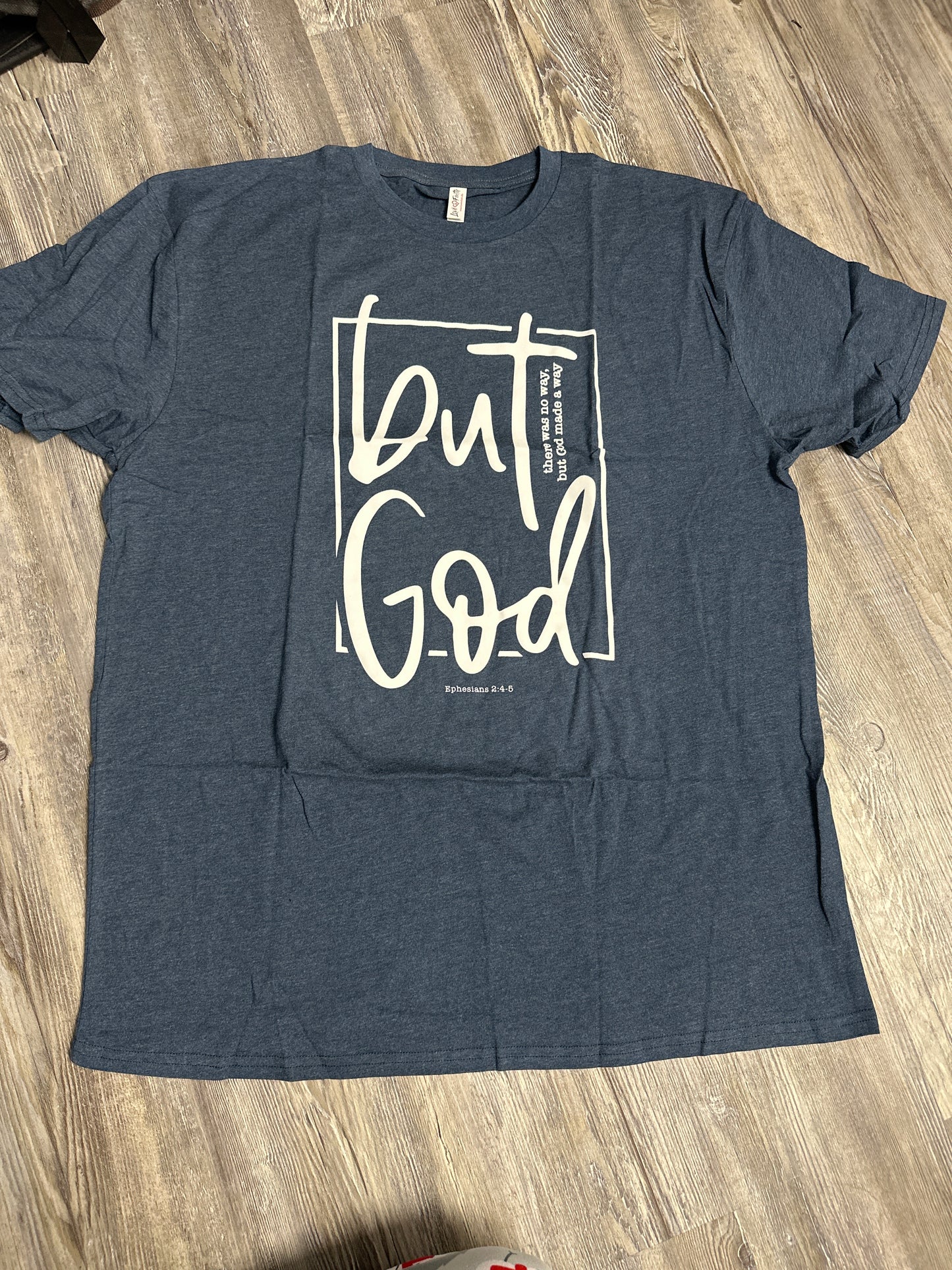 NEW!! Love in Faith “but God” tee size xl $8
