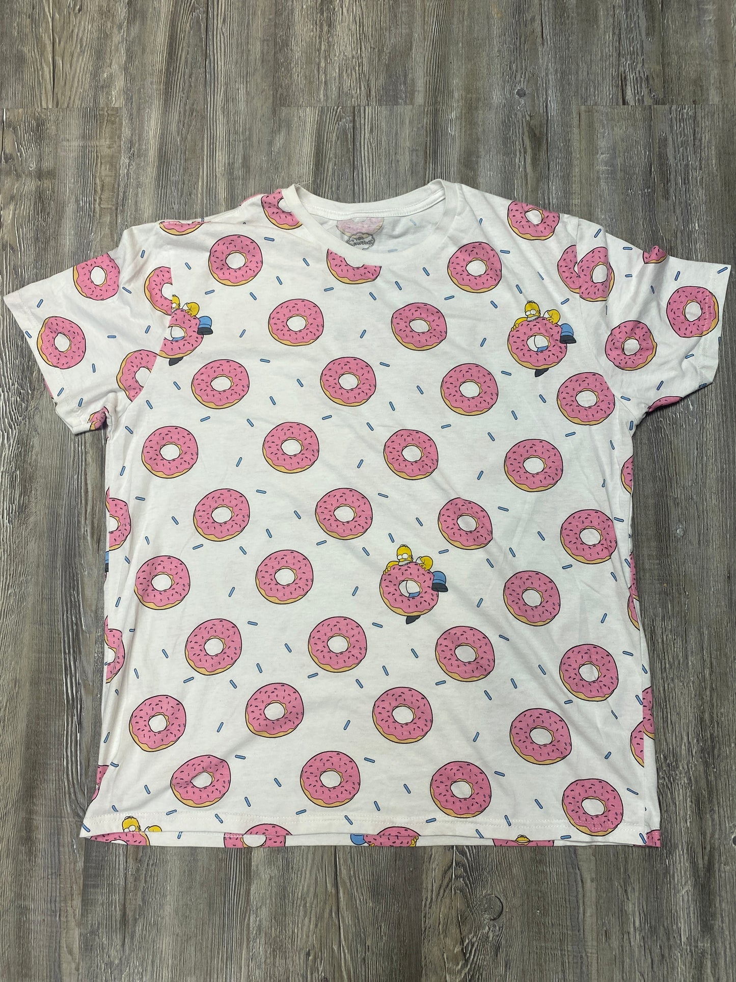 The Simpsons donut tee size large $3