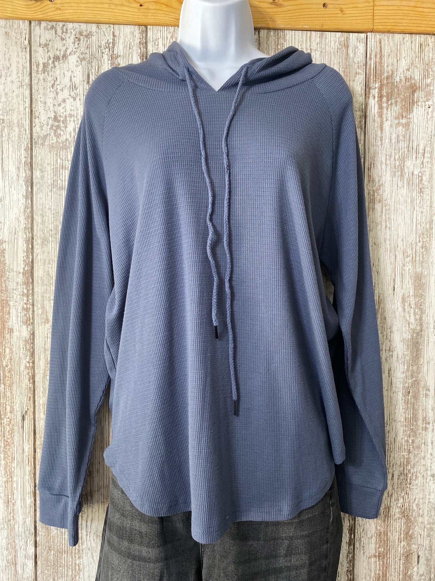 Ninexis Hooded Waffle Long Sleeve Medium