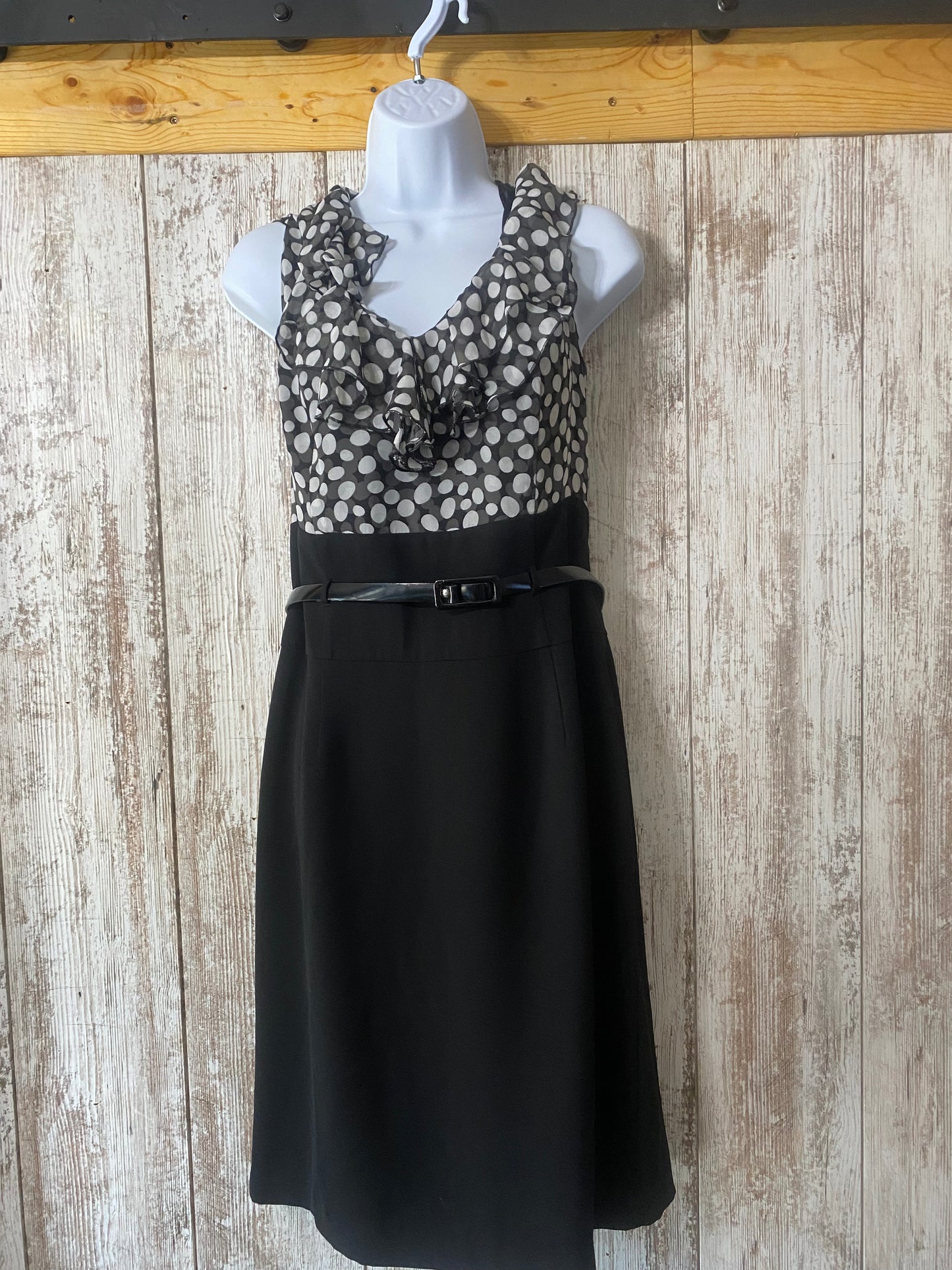 White House Black Market Polka Dot Dress Size 12