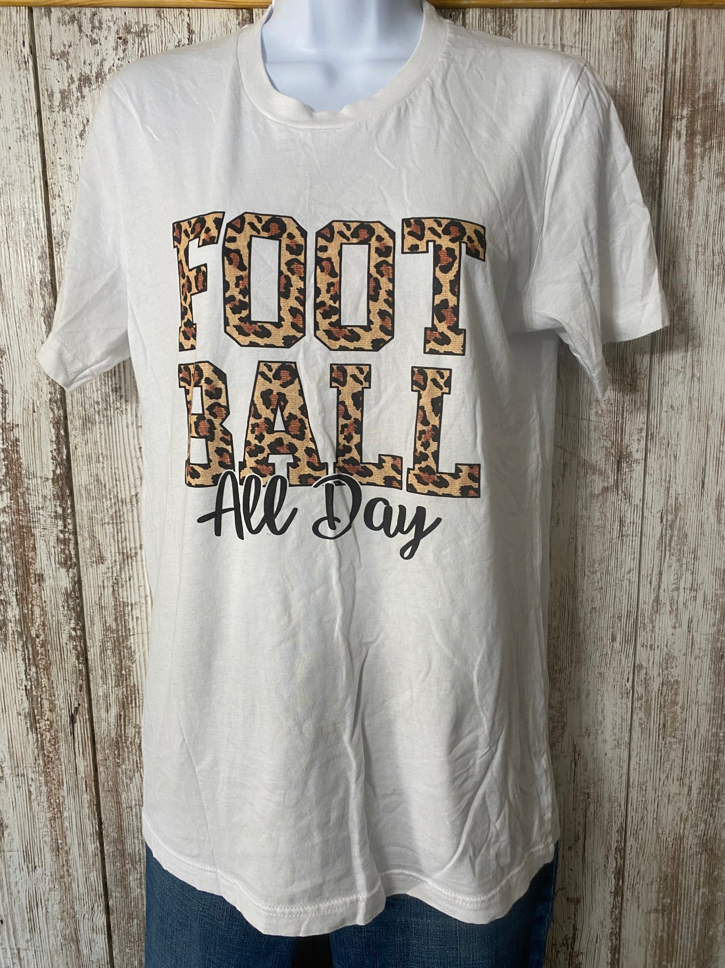 Foot Ball All Day Tee Small tag # 45