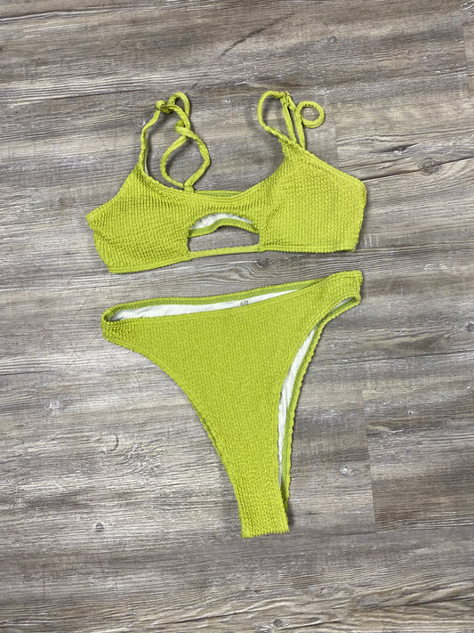 Green two piece swimsuit, size medium $3