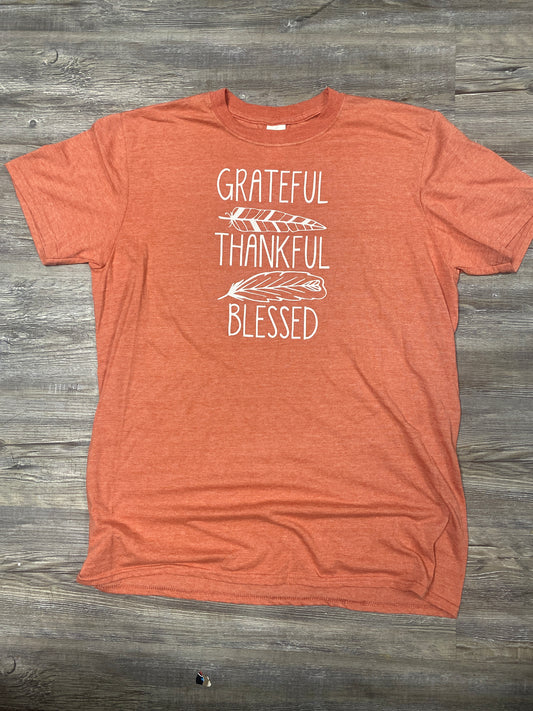 Grateful thankful blessed large $5