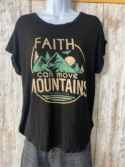 Rebel Society “Faith Can Move Mountains” Tee Medium