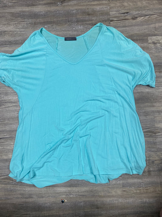 Cloud walk, teal shirt, large $3