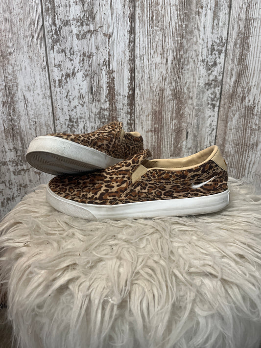 Nike leopard print slip on shoes woman’s 9.5 $8