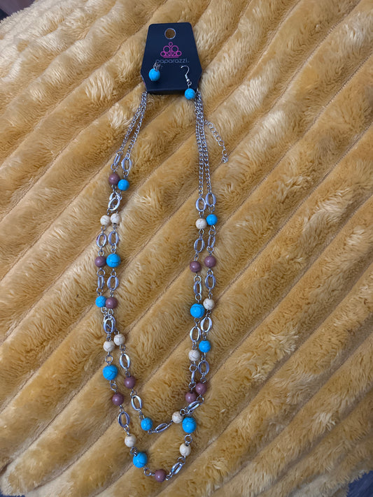 Necklace with matching earrings $5
