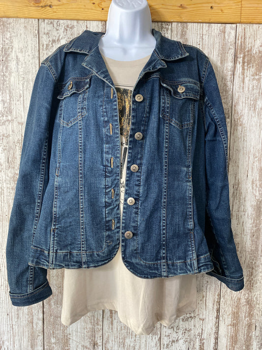 Christopher and Banks Jean Jacket XL tag #37