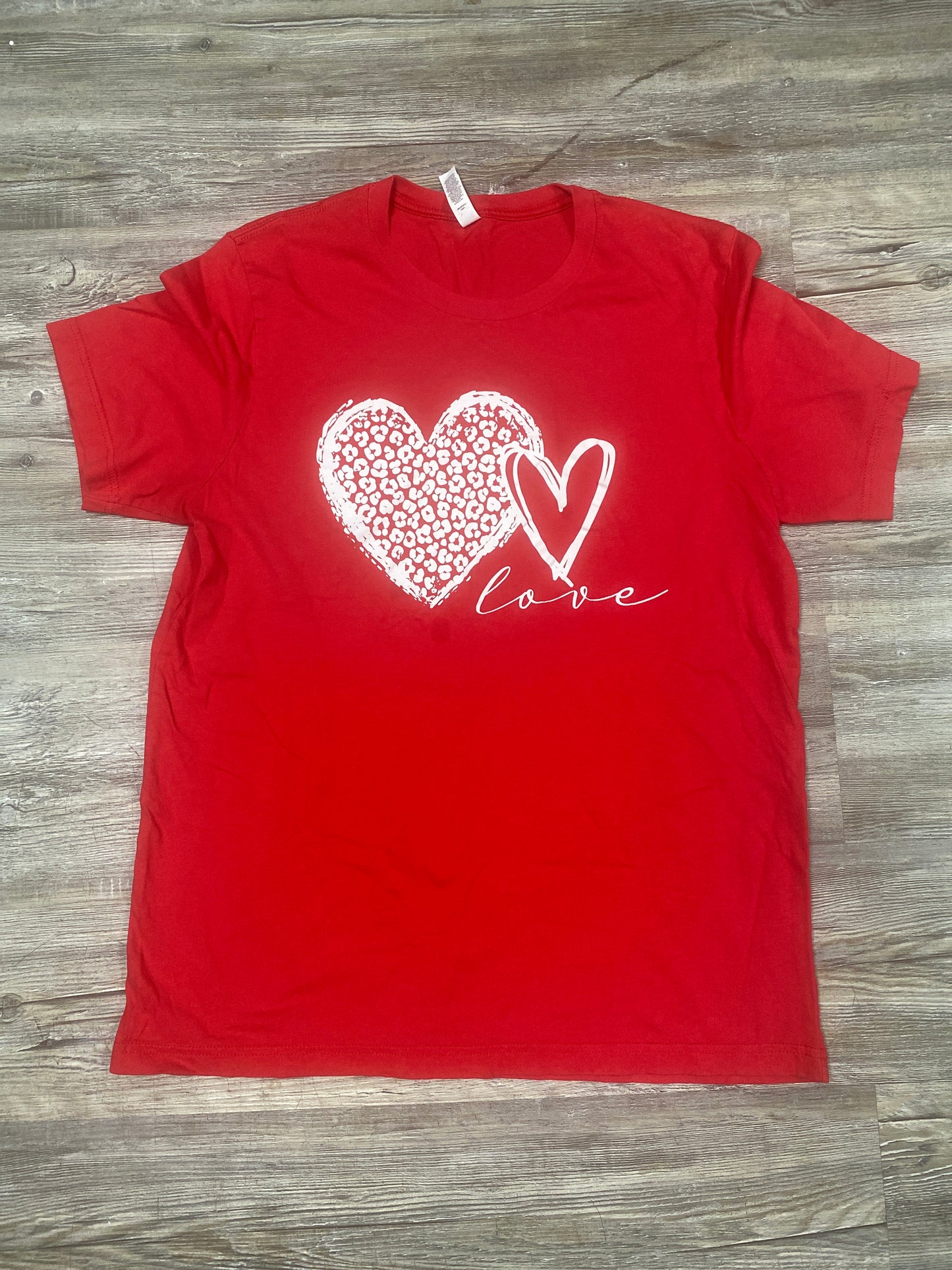 Heart T-shirt, size large $3