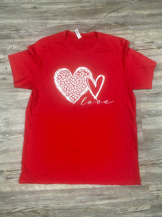 Heart T-shirt, size large $3