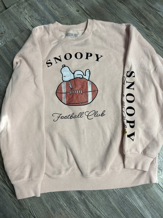 Snoopy football sweatshirt size xl $3