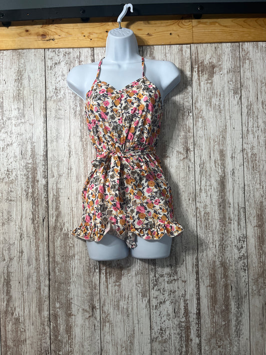 Flower romper spaghetti strap size kids 8 $8
