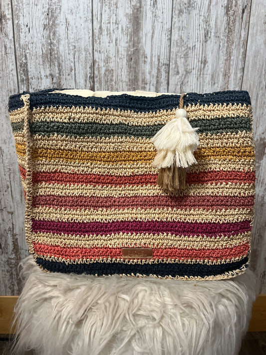 Rachel straw striped purse $5