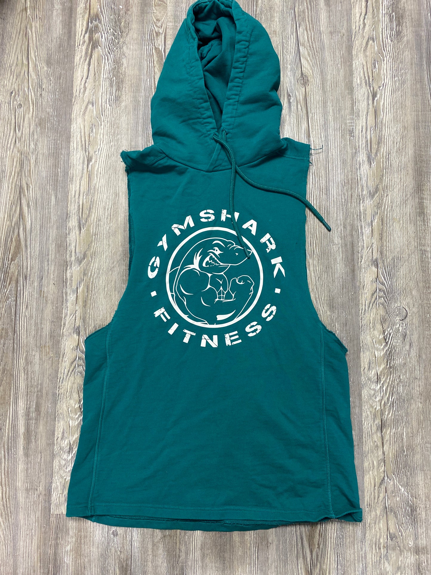 Gym shark sleeveless hoodie size S tag #52