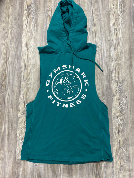 Gym shark sleeveless hoodie size S tag #52