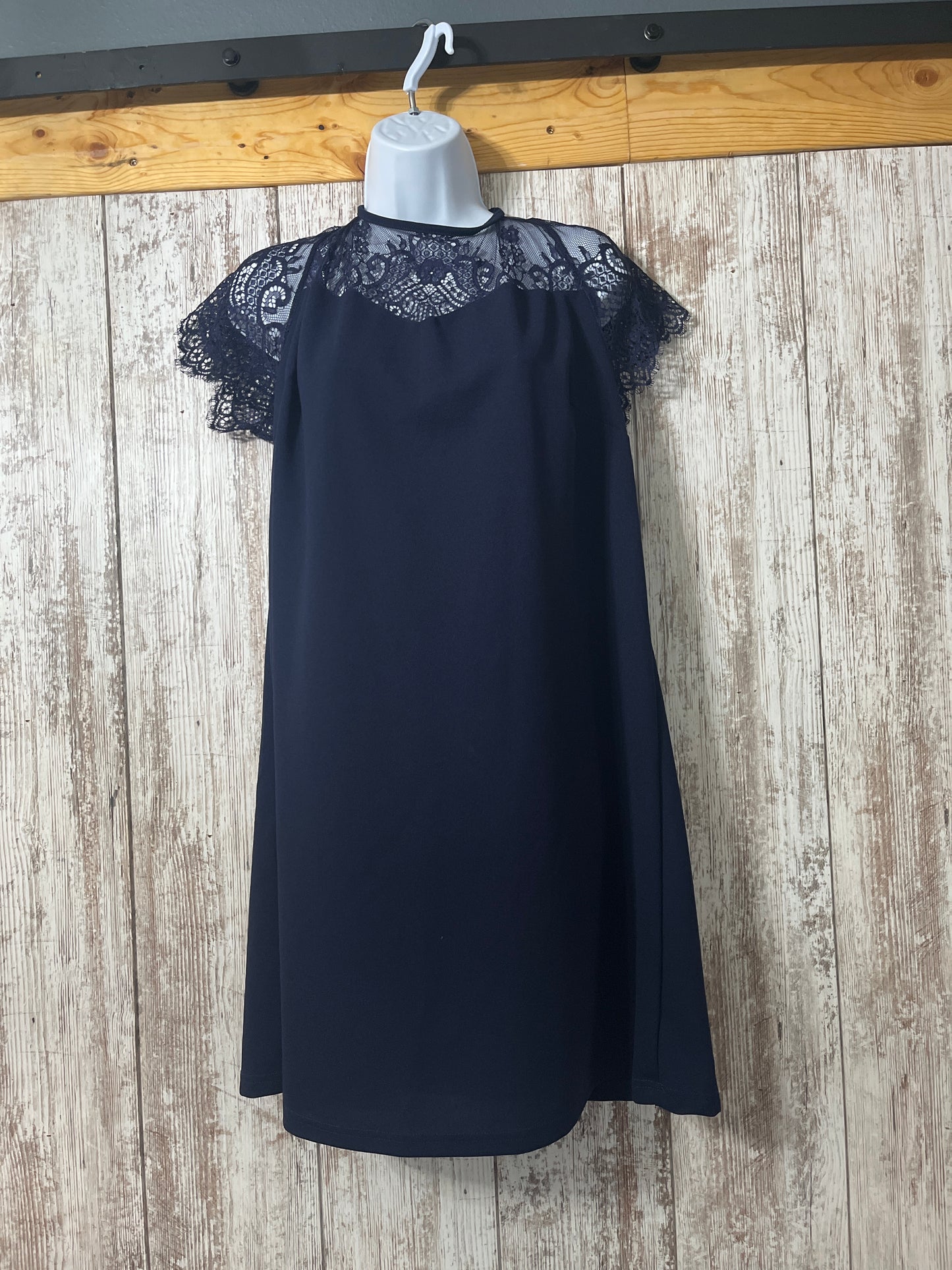 Dark blue lace dress size large $8