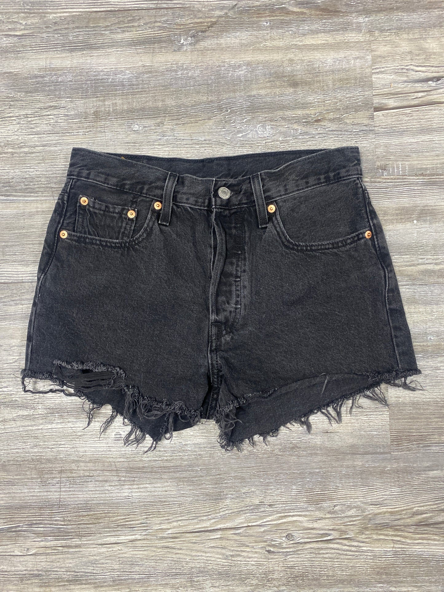 Levi black jean shorts size 28 $5
