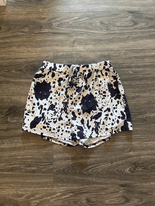 SHEIN cow print shorts $3