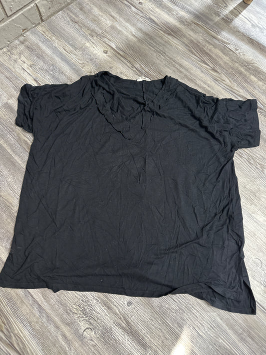 Black v-neck soft shirt size xl $4
